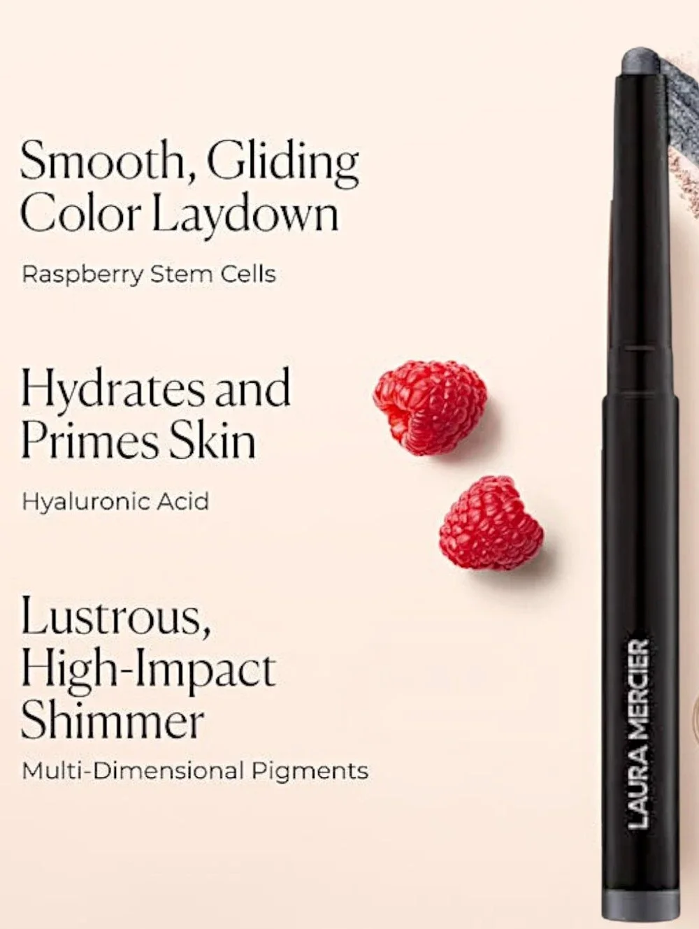 Laura Mercier Nuit Cream Eyeshadow Stick - Cool Toned Blue Gray Shimmer